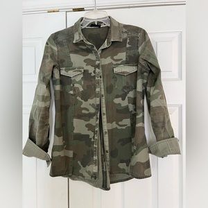 Nordstrom Elodie Camo Heavy Shirt